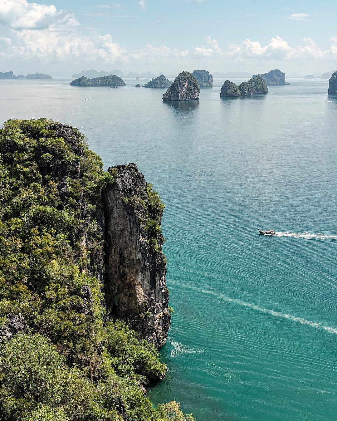 Phang Nga Bay superyacht charter — limestone karsts
